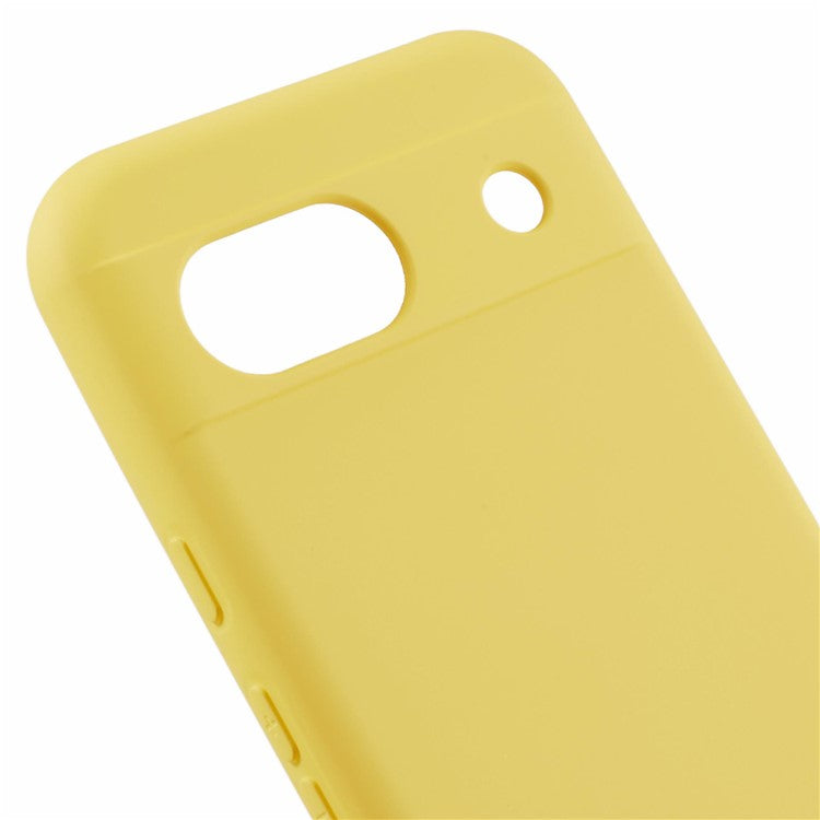 For Google Pixel 8a Case Arc Edge 2.0mm Silky Soft Touch TPU Phone Cover - Yellow