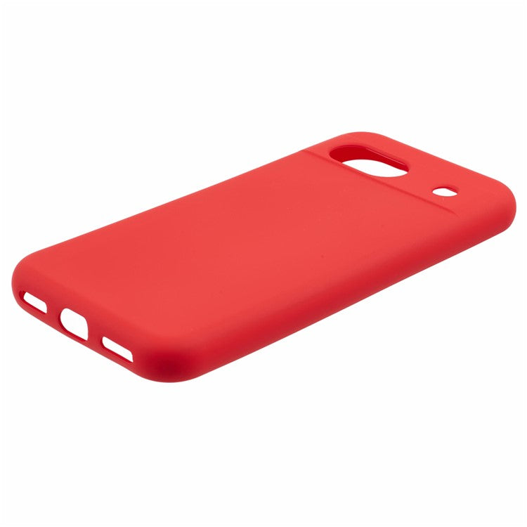 For Google Pixel 8a Case Arc Edge 2.0mm Silky Soft Touch TPU Phone Cover - Red