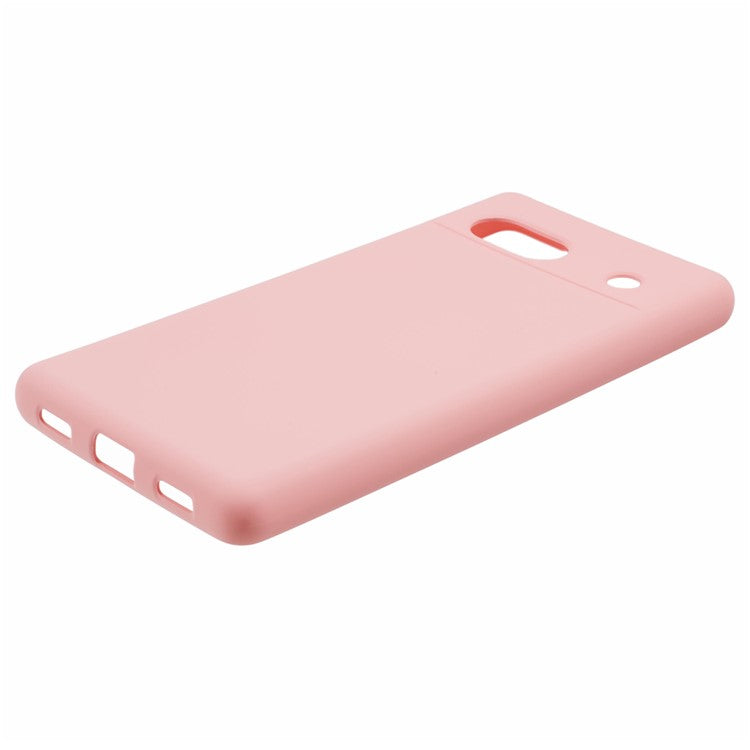 For Google Pixel 7a Case 2.0mm TPU Anti-Scratch Phone Cover Smooth Arc Edge - Pink