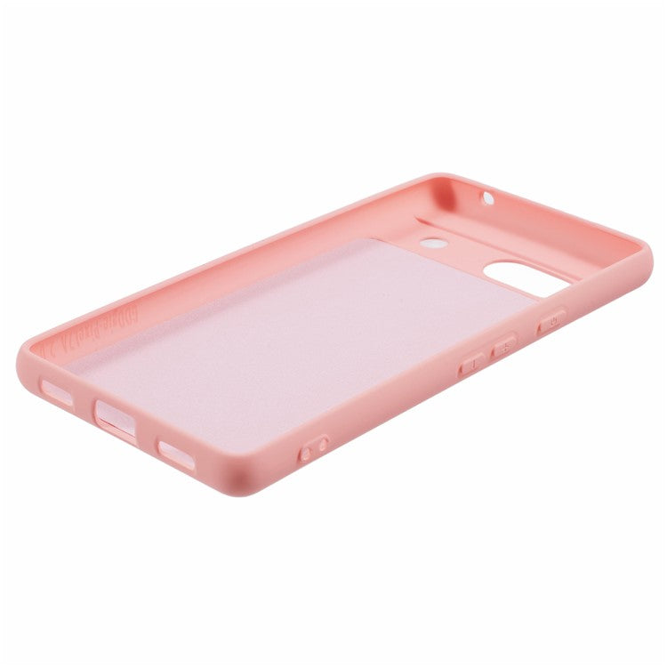 For Google Pixel 7a Case 2.0mm TPU Anti-Scratch Phone Cover Smooth Arc Edge - Pink