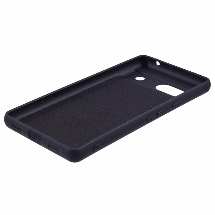 For Google Pixel 7a Case 2.0mm TPU Anti-Scratch Phone Cover Smooth Arc Edge - Black