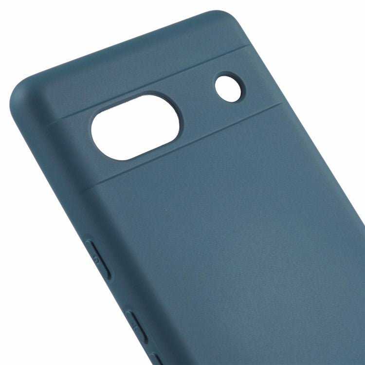 For Google Pixel 7a Case 2.0mm TPU Anti-Scratch Phone Cover Smooth Arc Edge - Midnight Green