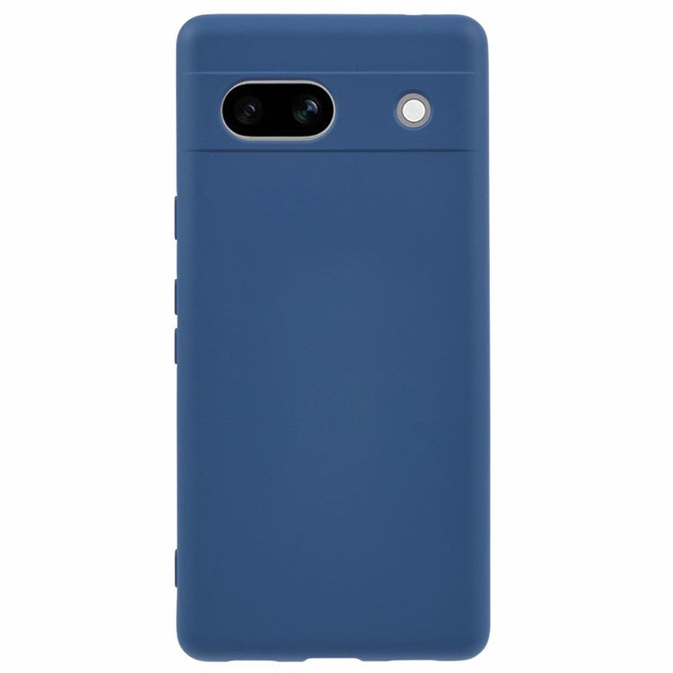 For Google Pixel 7a Case 2.0mm TPU Anti-Scratch Phone Cover Smooth Arc Edge - Blue