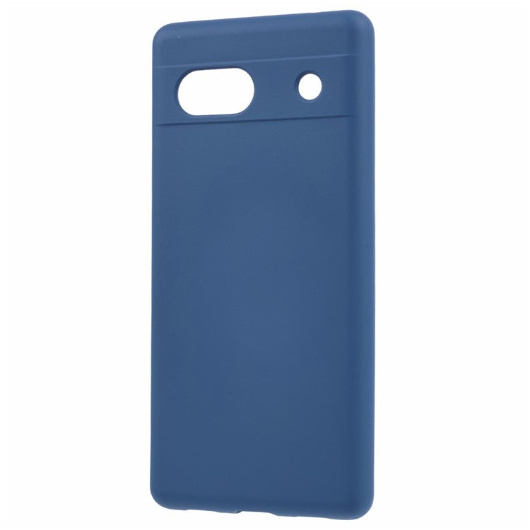 For Google Pixel 7a Case 2.0mm TPU Anti-Scratch Phone Cover Smooth Arc Edge - Blue