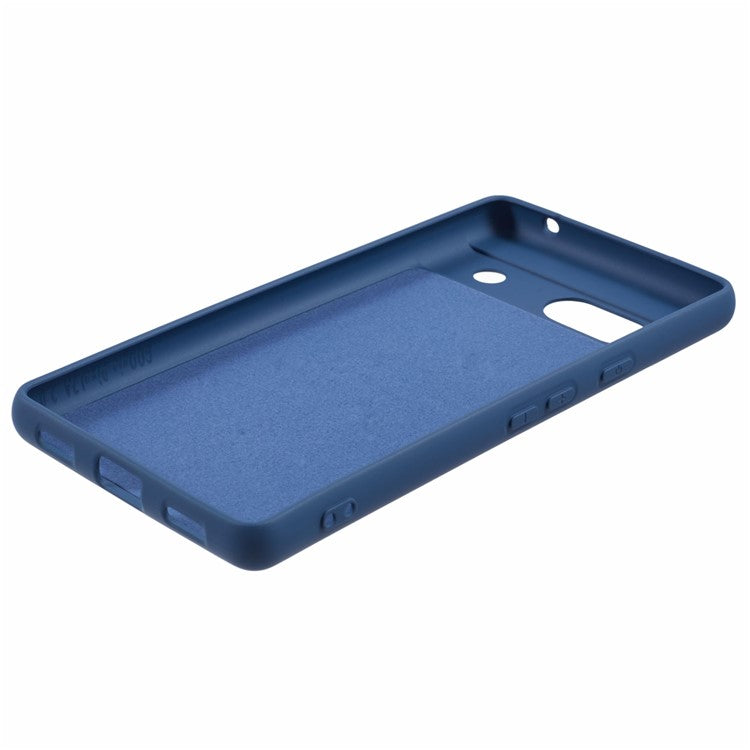 For Google Pixel 7a Case 2.0mm TPU Anti-Scratch Phone Cover Smooth Arc Edge - Blue