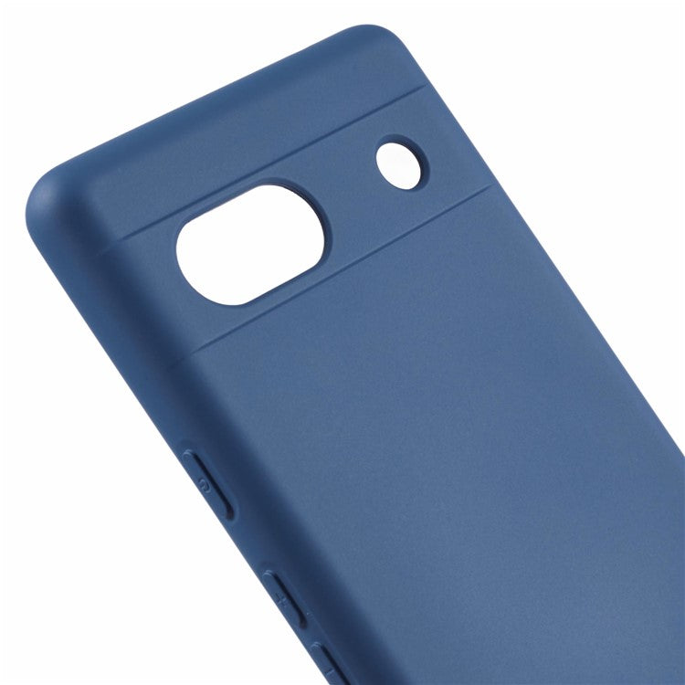 For Google Pixel 7a Case 2.0mm TPU Anti-Scratch Phone Cover Smooth Arc Edge - Blue