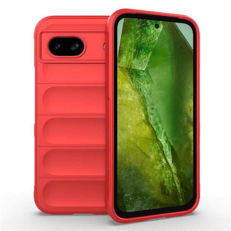 For Google Pixel 8a Case Anti-Drop Mobile Phone TPU Back Cover - Red