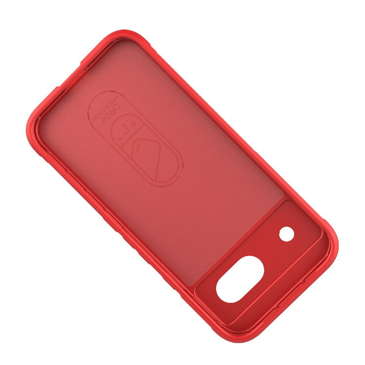 For Google Pixel 8a Case Anti-Drop Mobile Phone TPU Back Cover - Red