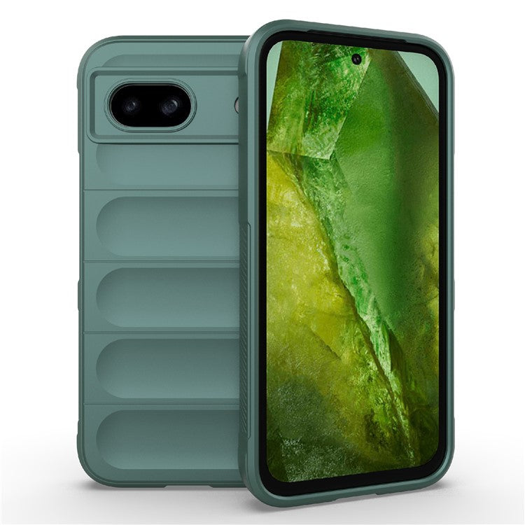 For Google Pixel 8a Case Anti-Drop Mobile Phone TPU Back Cover - Green