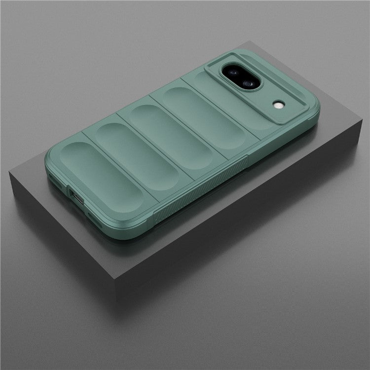 For Google Pixel 8a Case Anti-Drop Mobile Phone TPU Back Cover - Green