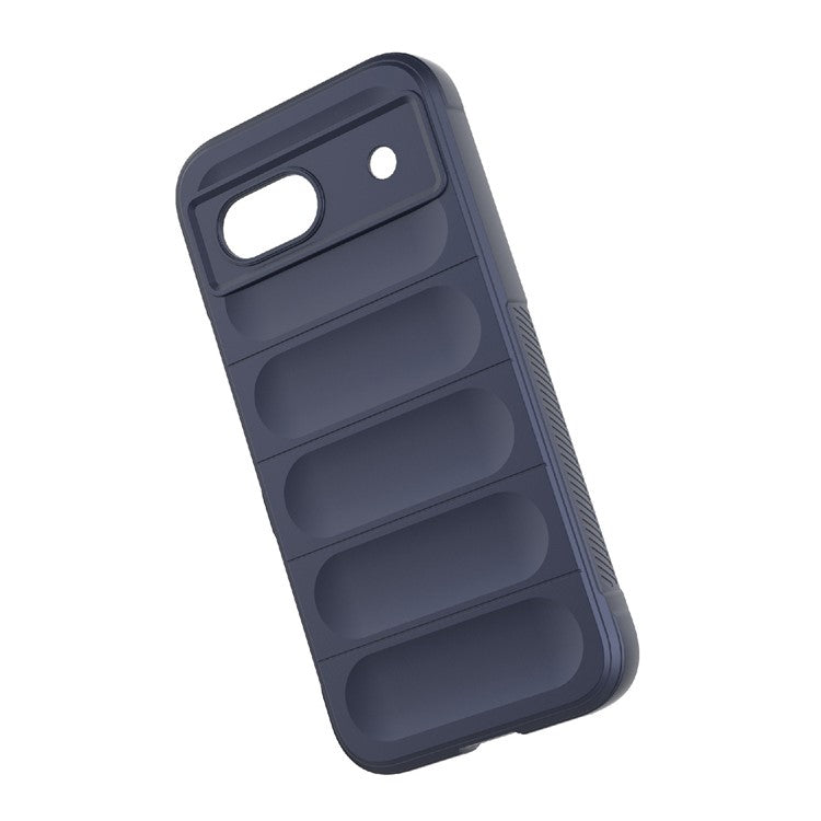 For Google Pixel 8a Case Anti-Drop Mobile Phone TPU Back Cover - Dark Blue