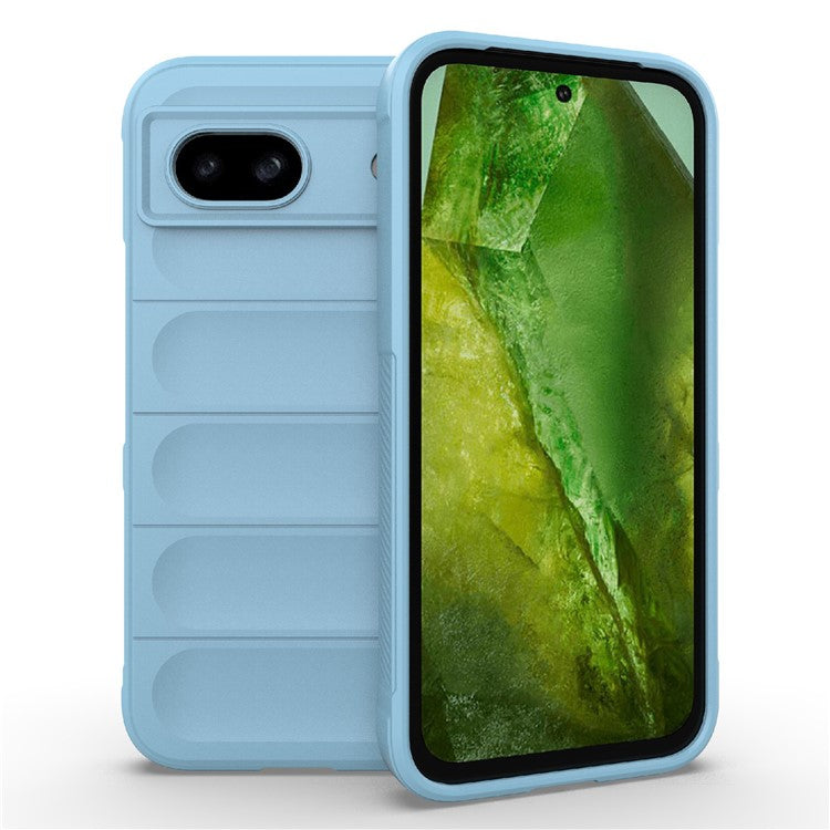 For Google Pixel 8a Case Anti-Drop Mobile Phone TPU Back Cover - Baby Blue