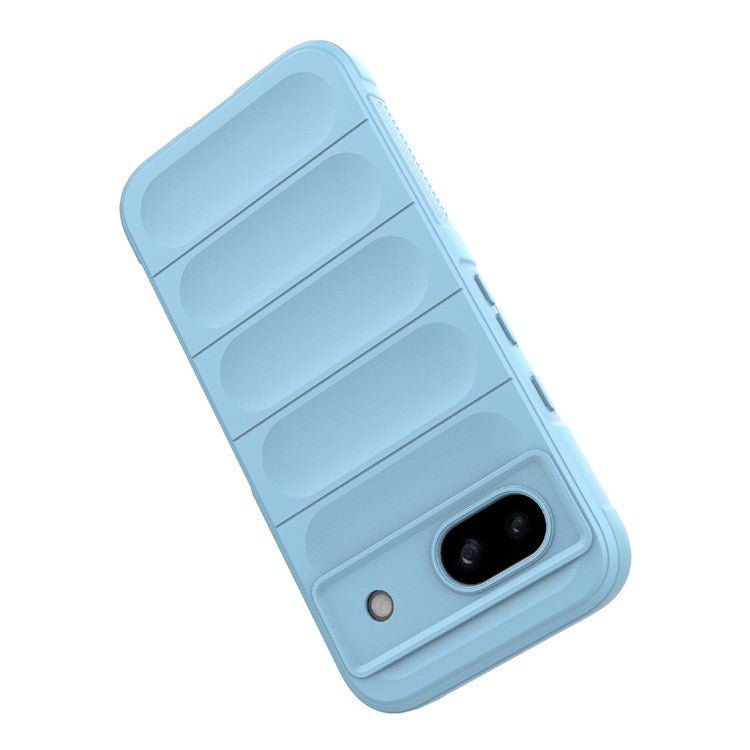 For Google Pixel 8a Case Anti-Drop Mobile Phone TPU Back Cover - Baby Blue