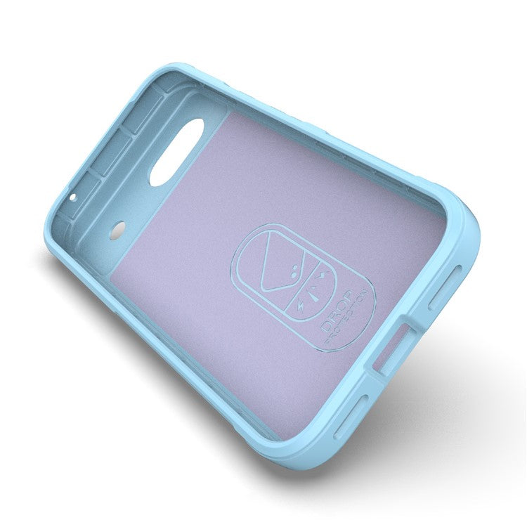 For Google Pixel 8a Case Anti-Drop Mobile Phone TPU Back Cover - Baby Blue