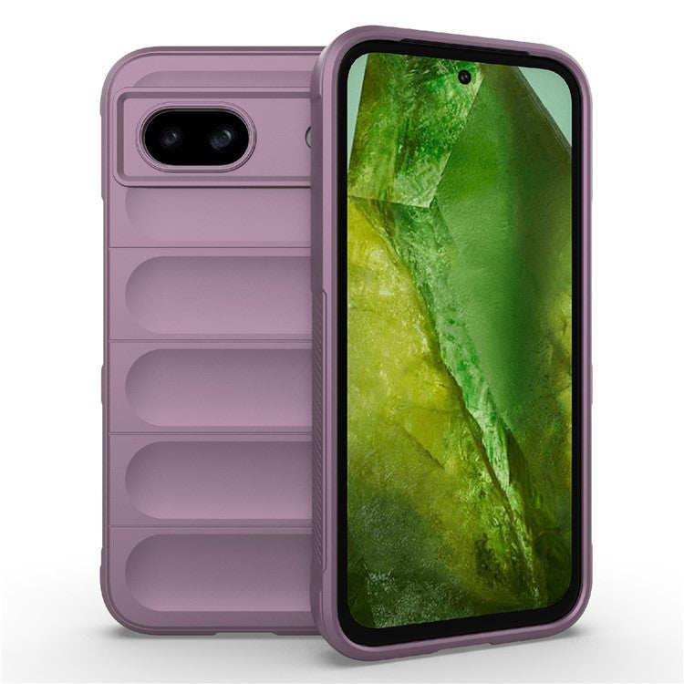 For Google Pixel 8a Case Anti-Drop Mobile Phone TPU Back Cover - Light Purple