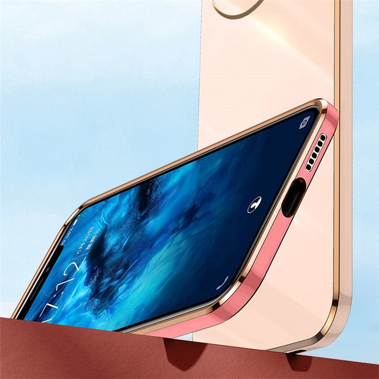 XINLI For vivo Y200i 5G Case Anti-Drop Electroplating TPU Phone Cover - Pink