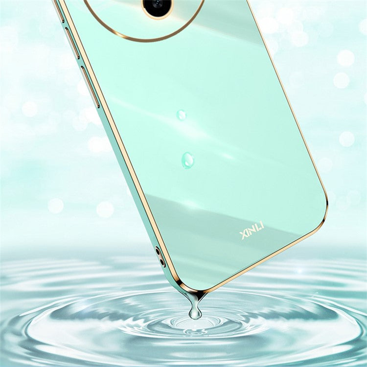 XINLI For vivo X100s 5G Case TPU Electroplating Phone Cover Anti-Scratch - Cyan