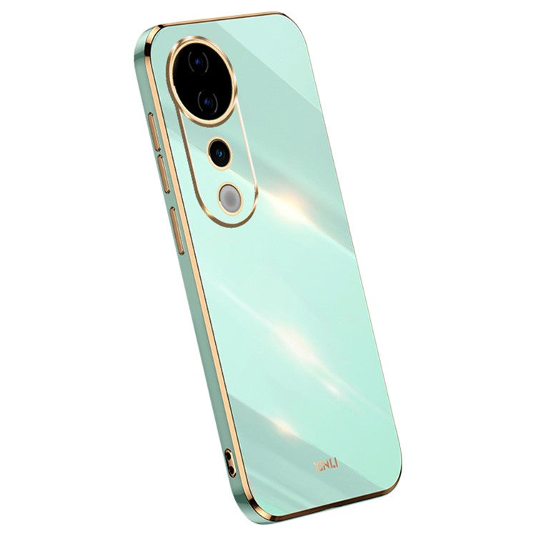 XINLI For vivo S19 Pro 5G Case Electroplating Soft TPU Protective Phone Cover - Cyan