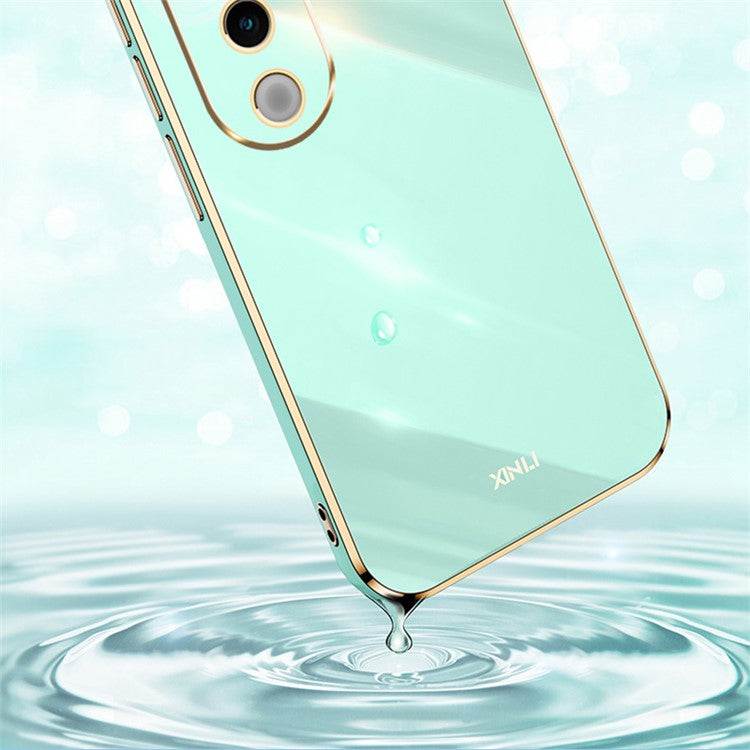 XINLI For vivo S19 Pro 5G Case Electroplating Soft TPU Protective Phone Cover - Cyan