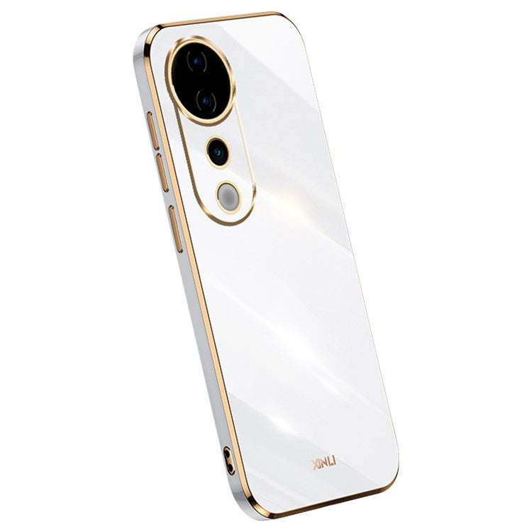 XINLI For vivo S19 Pro 5G Case Electroplating Soft TPU Protective Phone Cover - White