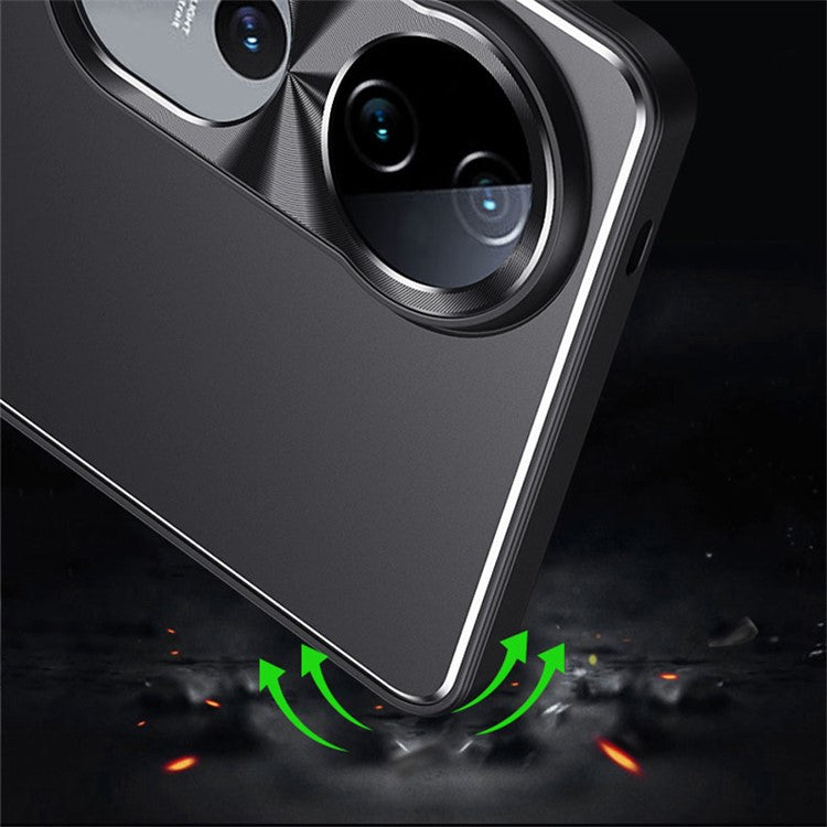 For vivo S19 Pro 5G Case Stylish Aluminium Alloy+TPU Shockproof Phone Cover - Silver