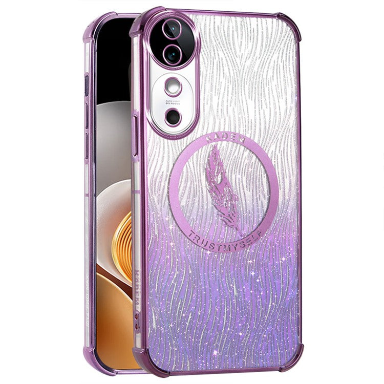 KADEM For vivo S19 5G Case Electroplating Glittery TPU Phone Cover - Purple