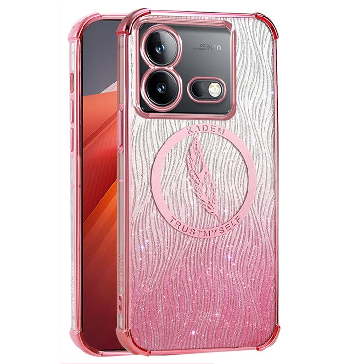 KADEM For vivo iQOO Neo8 5G / Neo8 Pro 5G Case Glitter Shockproof TPU Phone Cover - Pink