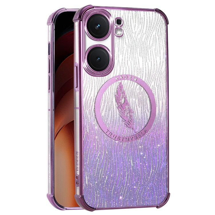 KADEM For vivo iQOO Neo9 5G / Neo9 Pro 5G Case Reinforced Corners TPU Phone Cover Luxury Sparkle - Purple