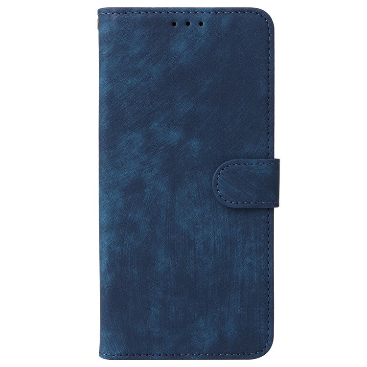 For vivo Y28 4G Case RFID Blocking Leather Phone Cover Horizontal Viewing Stand - Blue