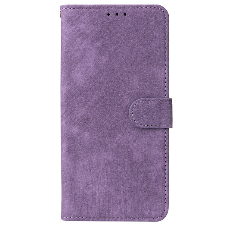 For vivo Y28 4G Case RFID Blocking Leather Phone Cover Horizontal Viewing Stand - Purple