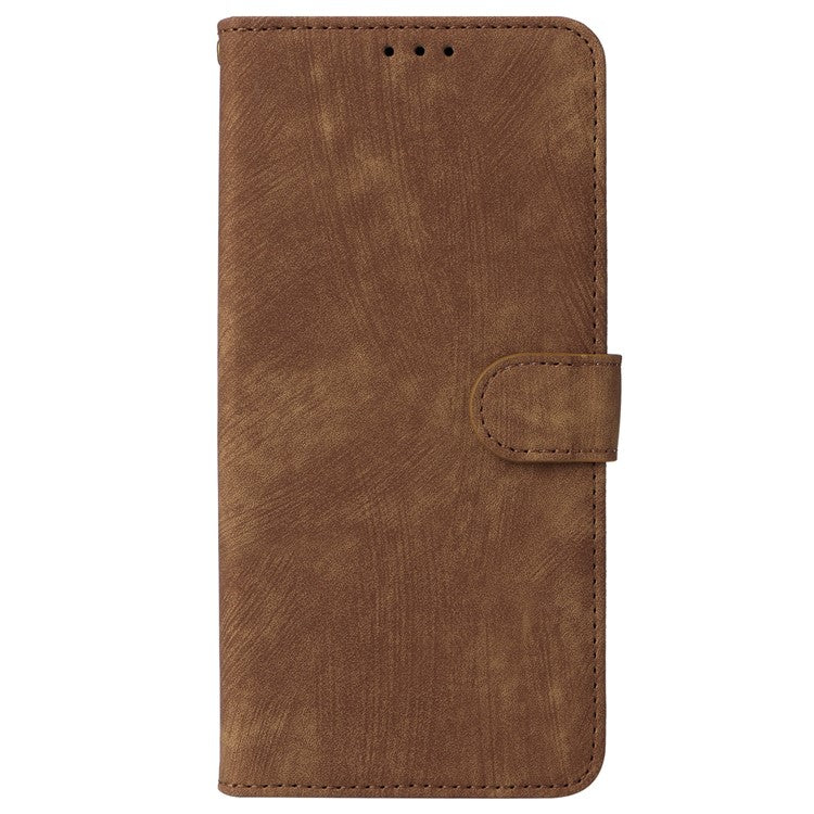 For vivo Y28 4G Case RFID Blocking Leather Phone Cover Horizontal Viewing Stand - Brown