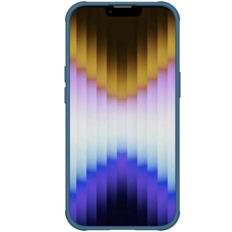 NILLKIN-CamShield-Pro-Series-for-iPhone-14-/-iPhone-13-Magnetic-Phone-Case-Hard-PC-Soft-TPU-Scratch-Resistant-Non-Slip-Phone-Protector-with-Slide-Camera-Lens-Cover---Blue