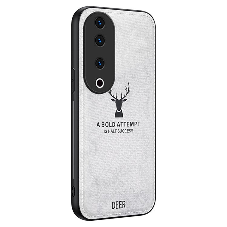 For vivo S19 Pro 5G Case Deer Pattern Leather+PC+TPU Slim Phone Cover - Grey