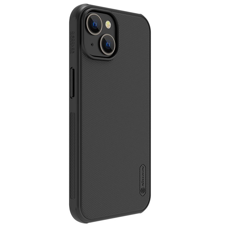 NILLKIN-Frosted-Shield-Pro-for-iPhone-14-/-iPhone-13-Hard-PC-Soft-TPU-Matte-Phone-Cover-Magnetic-Absorption-Case---Black