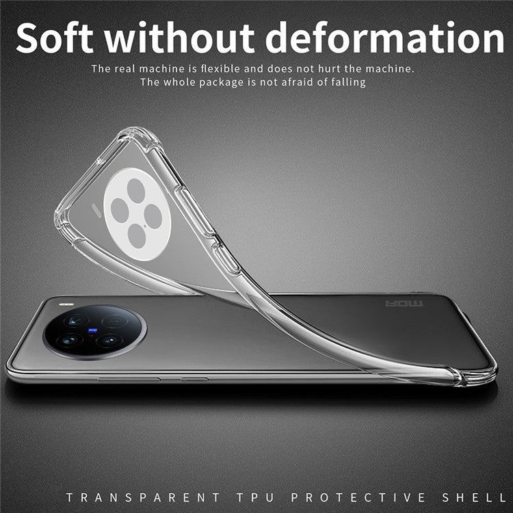 MOFI For vivo X100 Ultra 5G Case Slim Transparent TPU Phone Cover