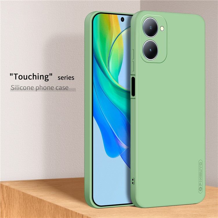 PINWUYO JK Touching Series For vivo Y03 / Y18 4G Case TPU Phone Cover Silky-Soft Touch - Matcha Green