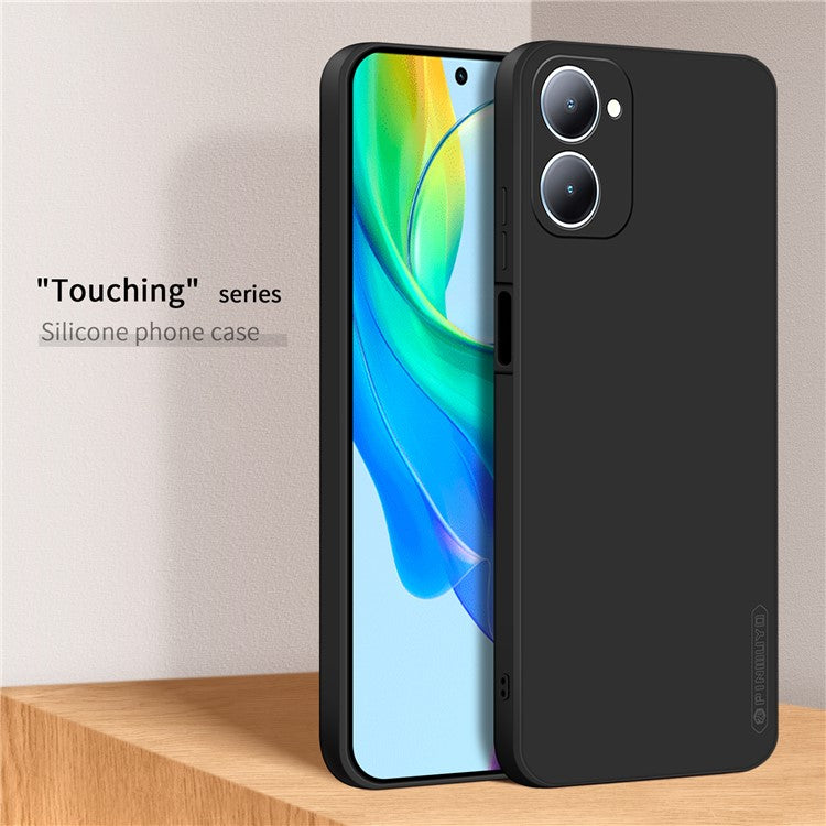 PINWUYO JK Touching Series For vivo Y03 / Y18 4G Case TPU Phone Cover Silky-Soft Touch - Black