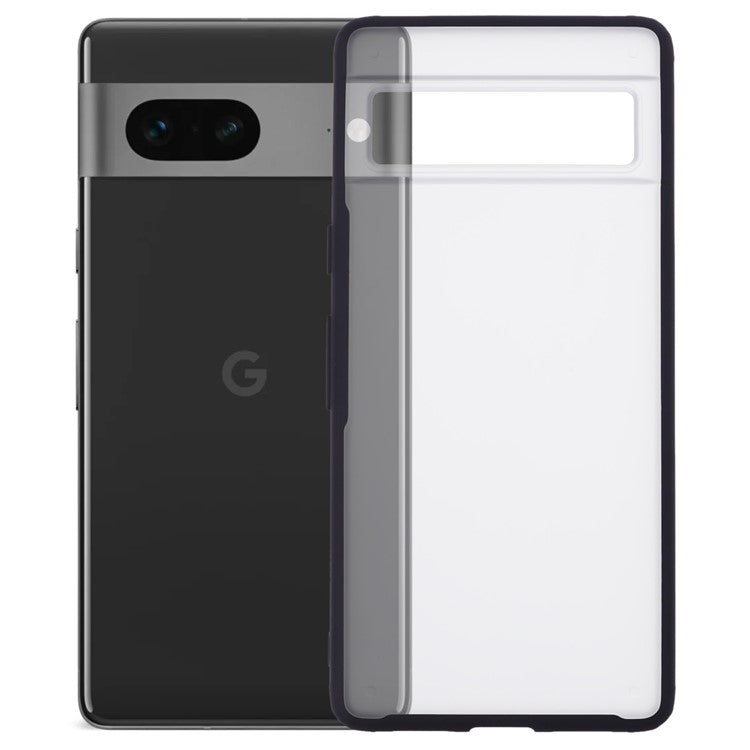 X-LEVEL For Google Pixel 7 5G Case PC+TPU Phone Cover Frosted Back - Black