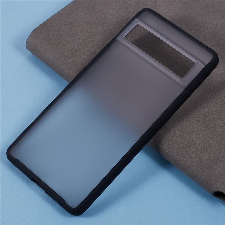 X-LEVEL For Google Pixel 7 5G Case PC+TPU Phone Cover Frosted Back - Black