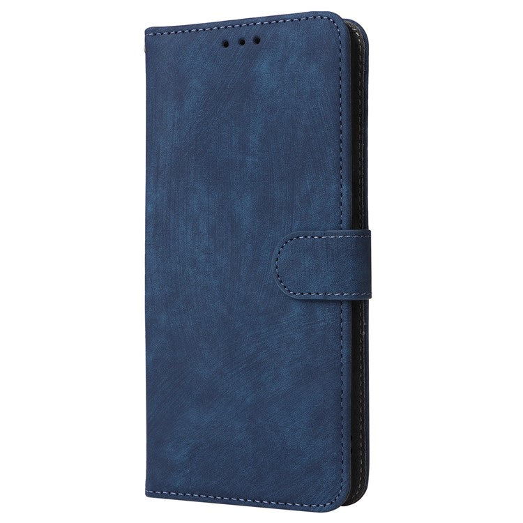 For vivo S19 Pro 5G Case Stand View RFID Blocking Leather Phone Cover with Strap - Blue