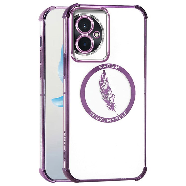 KADEM For Honor 100 5G Slim Case Anti-Drop Soft TPU Phone Cover - Purple