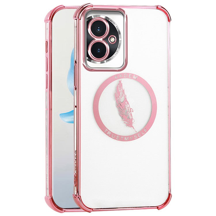 KADEM For Honor 100 5G Slim Case Anti-Drop Soft TPU Phone Cover - Pink