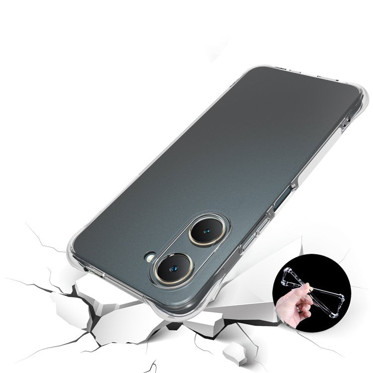 For vivo Y28s 5G Clear Case Anti-Drop Soft TPU Phone Cover