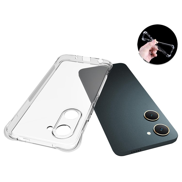 For vivo Y28s 5G Clear Case Anti-Drop Soft TPU Phone Cover