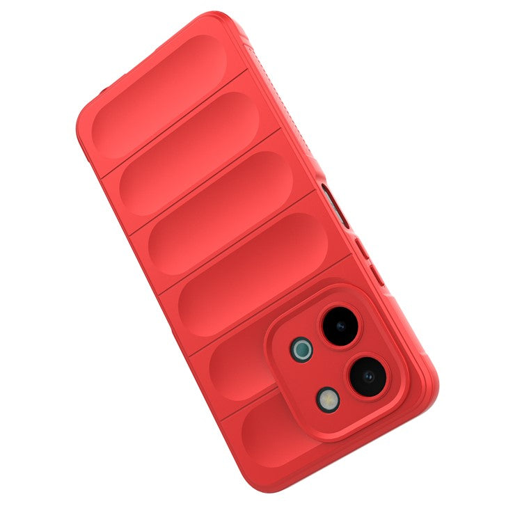 For vivo Y28 4G Case Soft TPU Drop Impact Phone Cover - Red