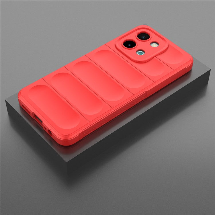 For vivo Y28 4G Case Soft TPU Drop Impact Phone Cover - Red