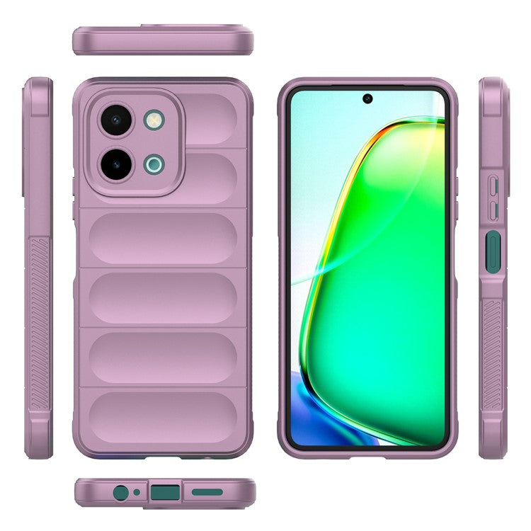 For vivo Y28 4G Case Soft TPU Drop Impact Phone Cover - Light Purple