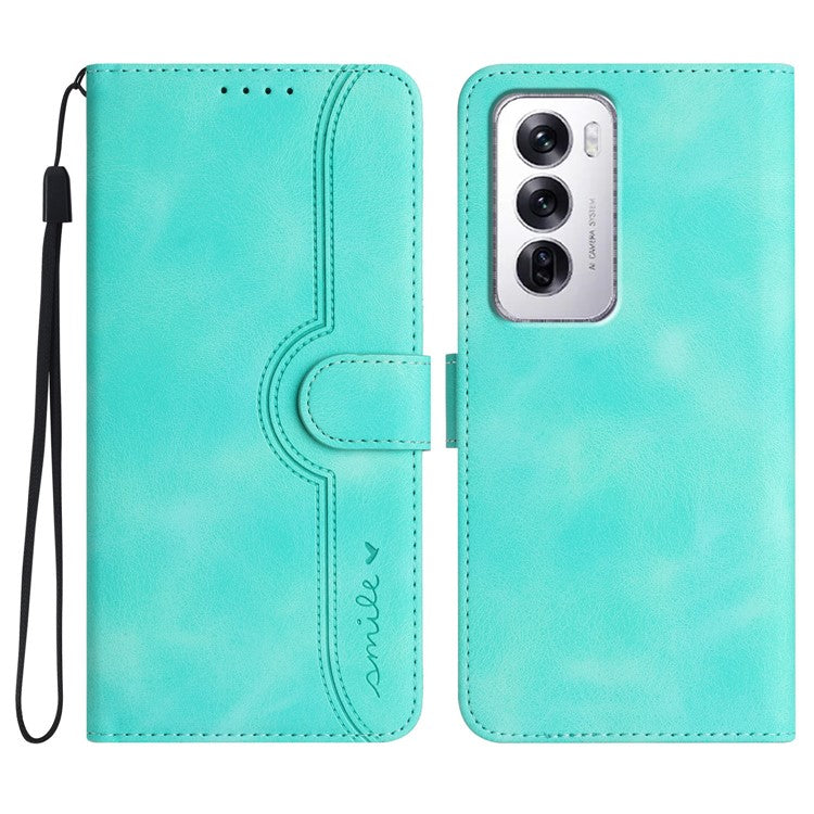 YX0030 For Oppo Reno12 5G (Global) / Reno12 Pro 5G (Global) Case Wallet Phone Leather Cover - Baby Blue