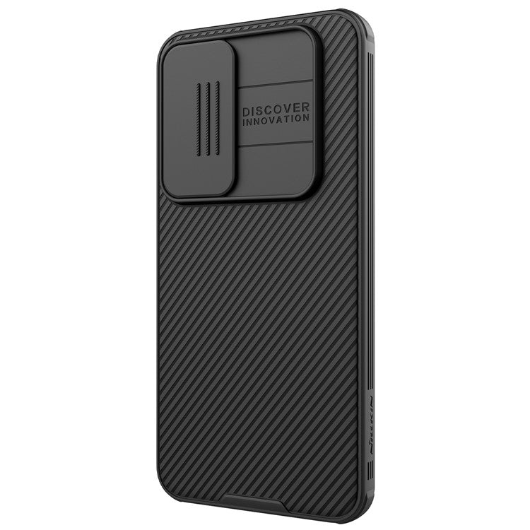 NILLKIN Camshield Pro Series for Samsung Galaxy S24 FE Case PC+TPU Slide Camera Lid Phone Cover - Black