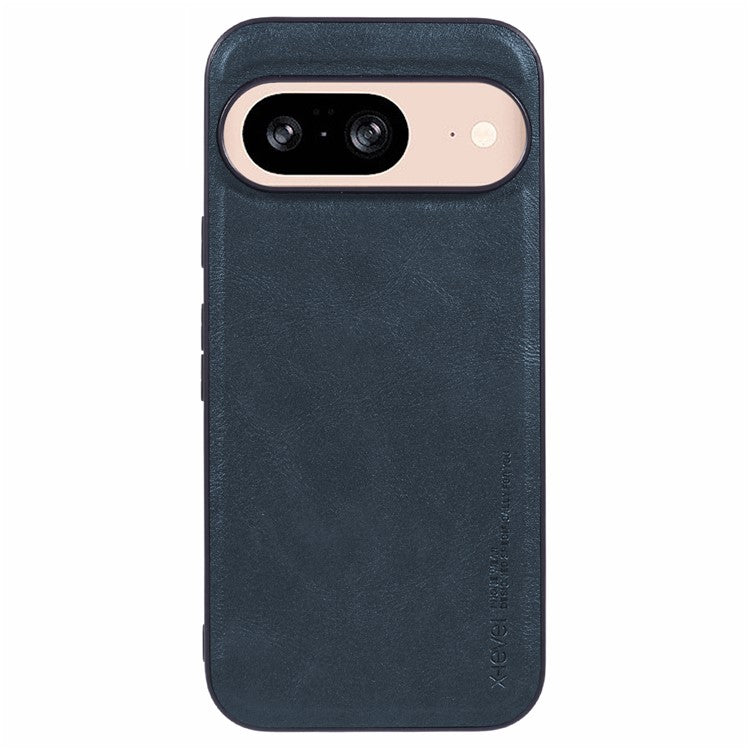 X-LEVEL Bojue-3 Series For Google Pixel 9 Pro XL Case PU Leather Business Phone Back Cover - Blue